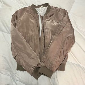 Tan Bomber Jacket